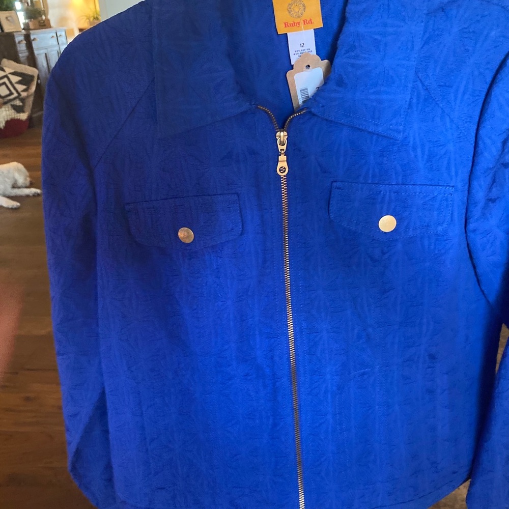 Blue pattern ruby road jacket - Picture 5 of 6